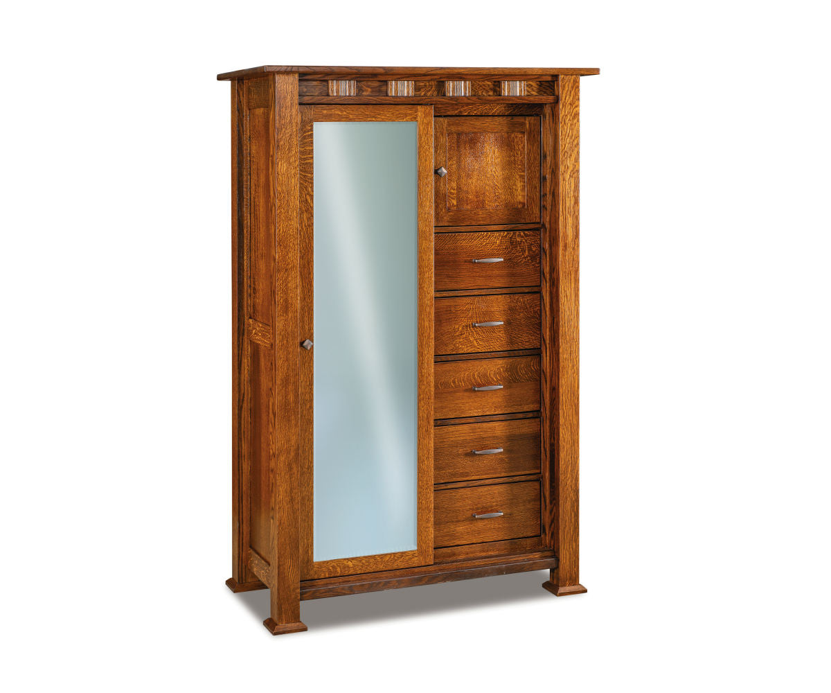 Sequoyah Chifferobe; 4 drawer, 3 door – 53½"W
