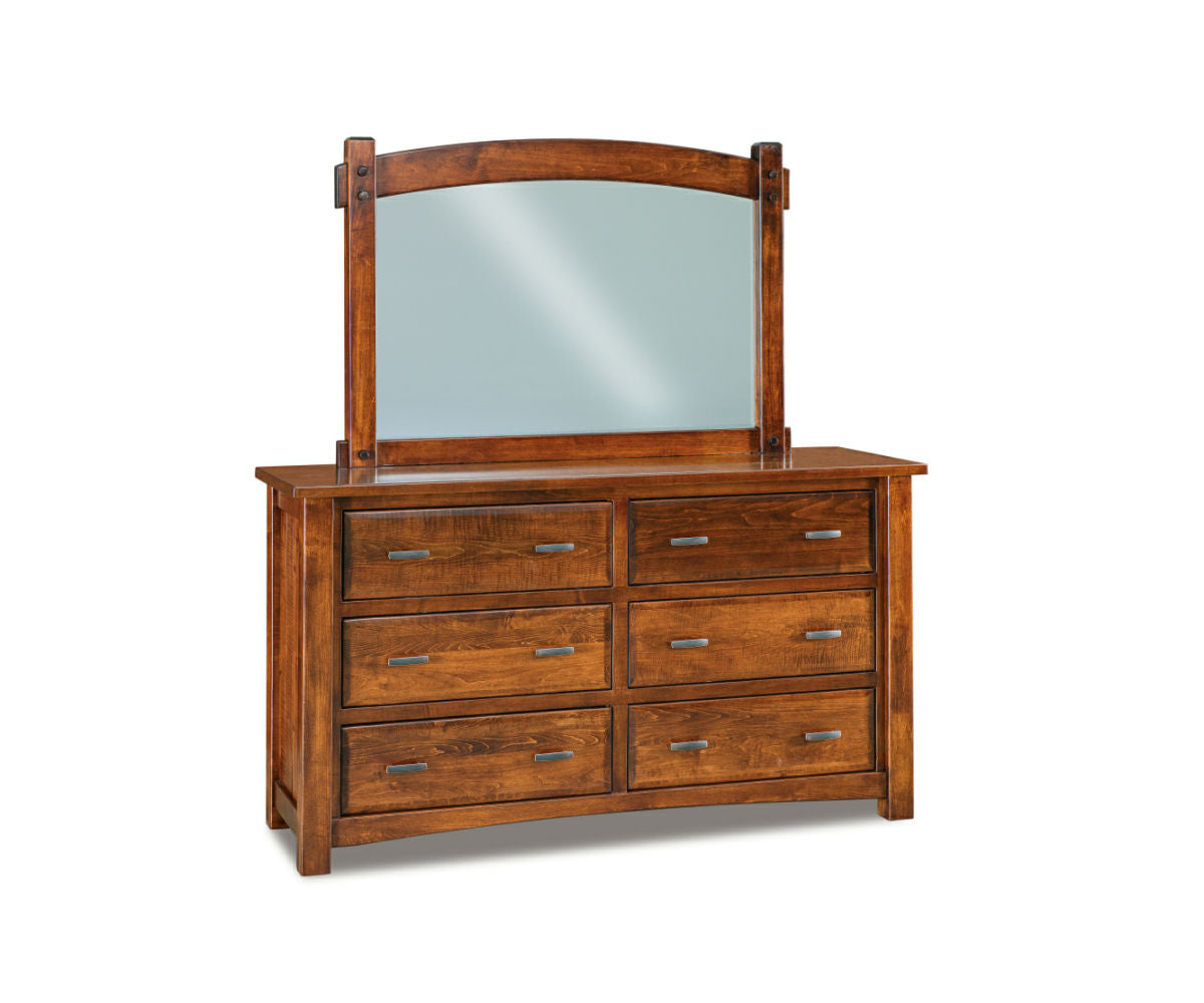 Timbra 9 Drawer Dresser with Beveled Mirror – 75"W
