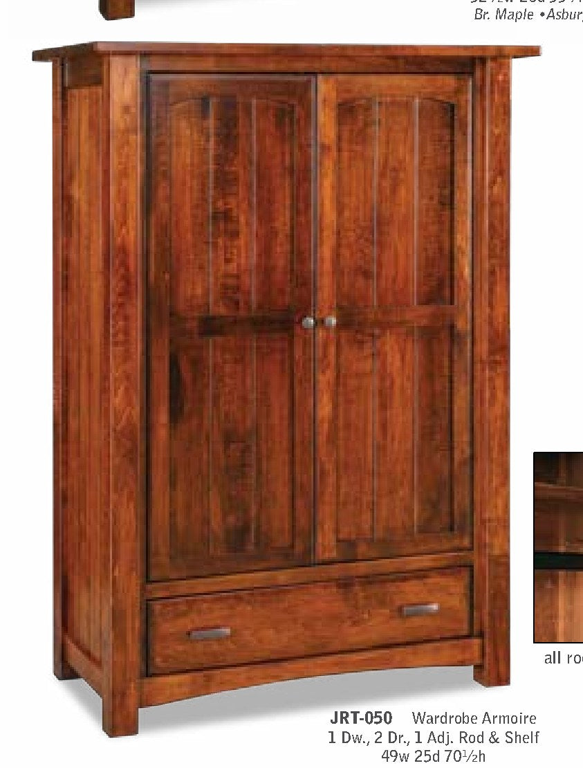 Timbra Wardrobe Armoire; 1 drawer, 2 door – 49"W