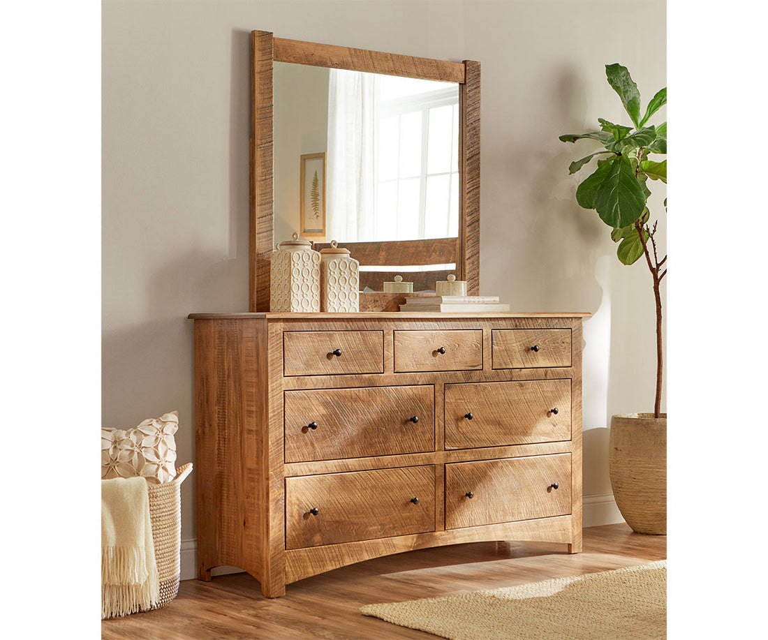 Troy 7 Drawer Dresser with Beveled Mirror – 58"W