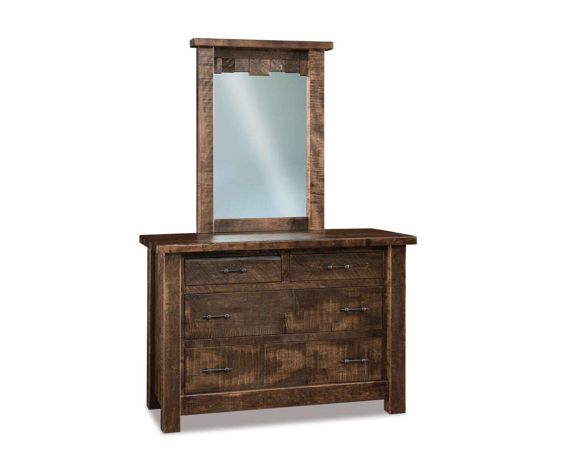 Vandella 4 Drawer Dresser with Beveled Mirror – 55"W