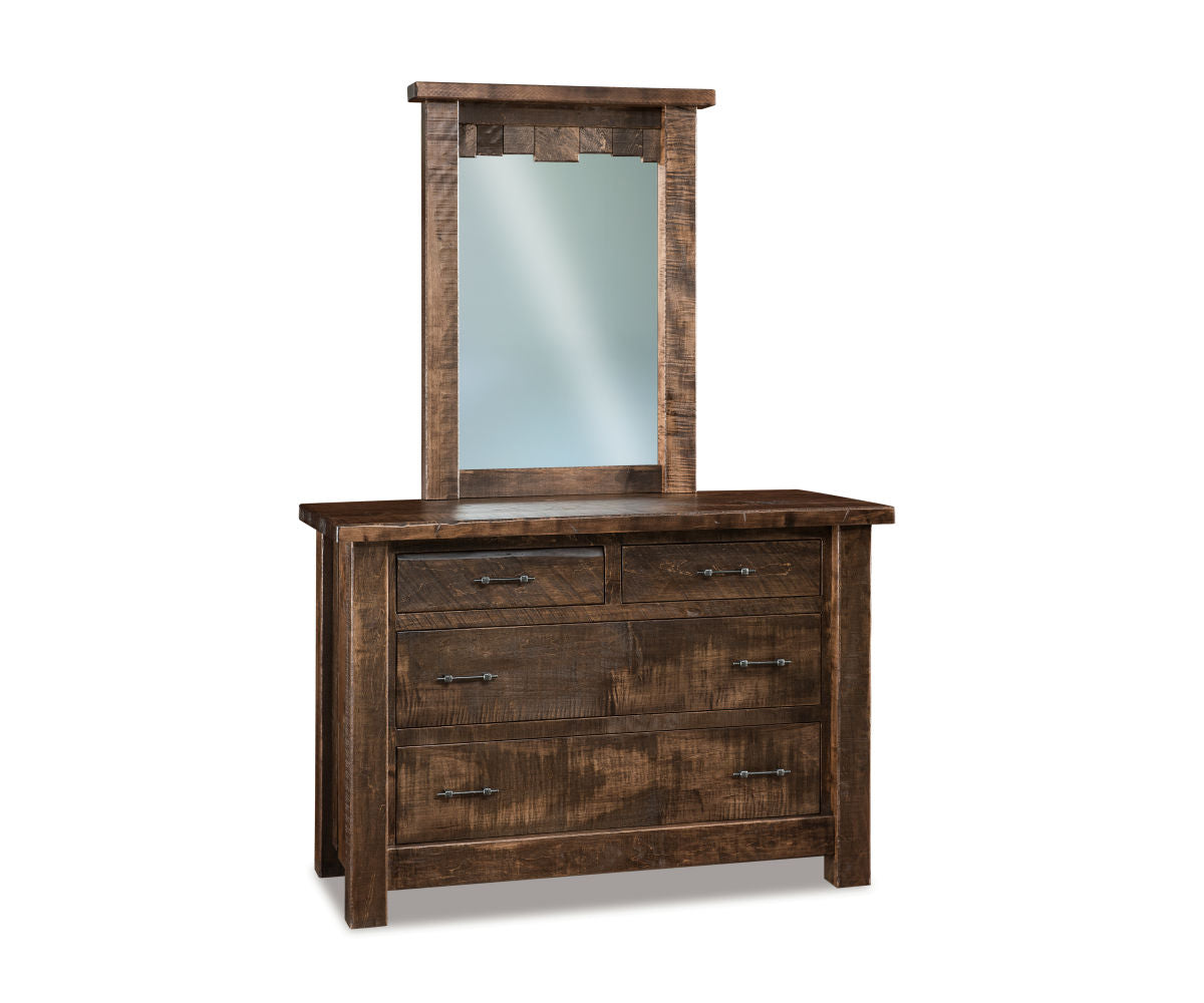 Vandella 4 Drawer Dresser with Beveled Mirror – 55"W