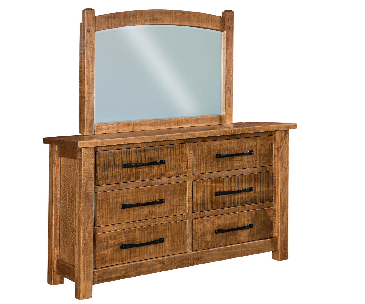 Vogen 6 Drawer Dresser with Beveled Mirror – 71"W