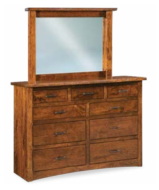 Live Wood 7 Drawer Dresser with Beveled Mirror – 59"W