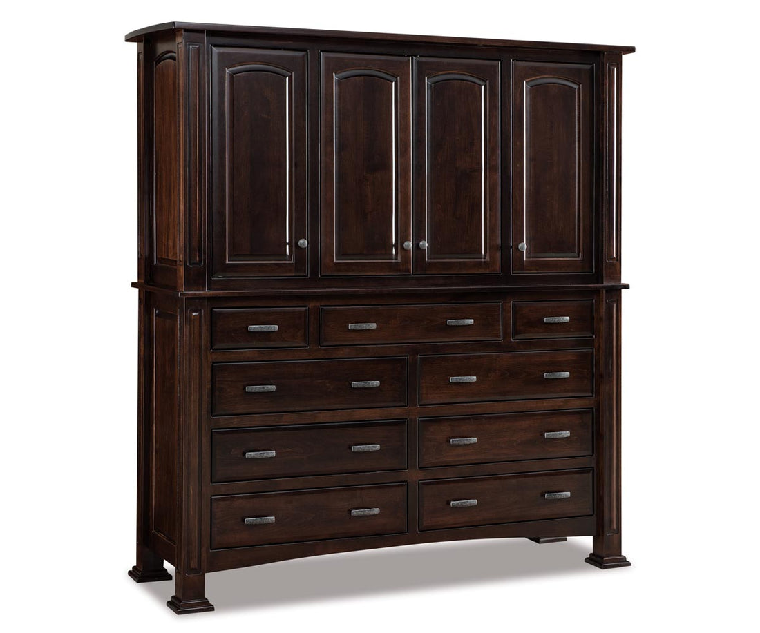 Lexington 2 pc. Mule Chest; 9 drawers, 4 doors – 72"W