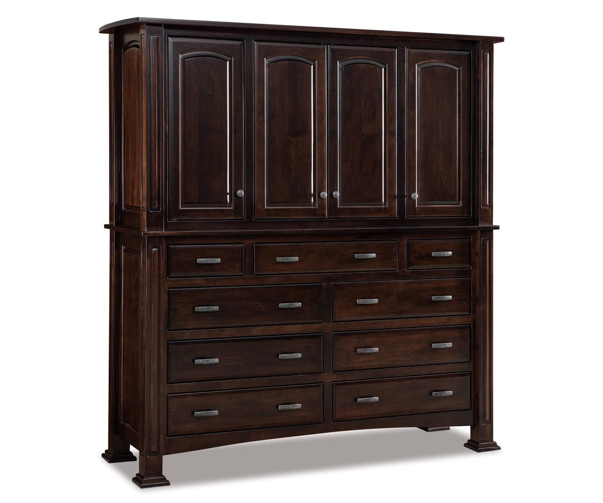 Lexington 2 pc. Mule Chest; 9 drawers, 4 doors – 72"W