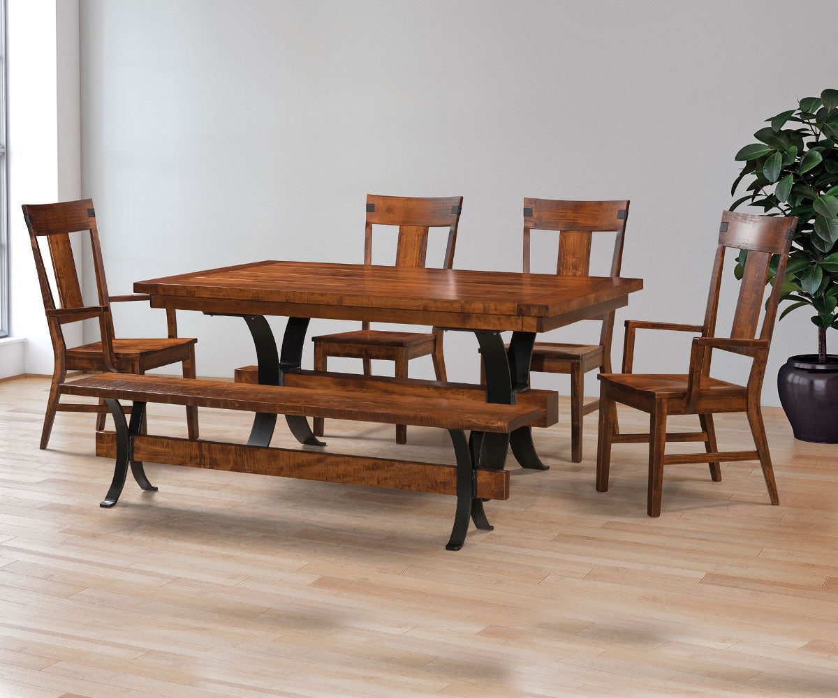 Jericho Saw-Marked Farmhouse Table