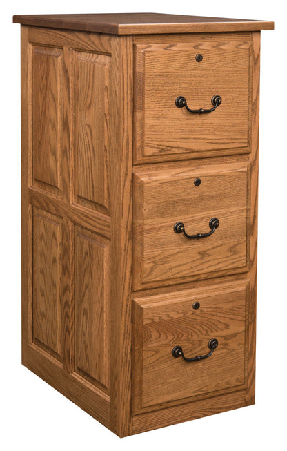 3 Drawer Raised Panel File Cabinet