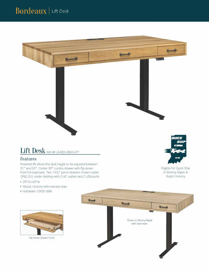 Bordeaux Leg Desk