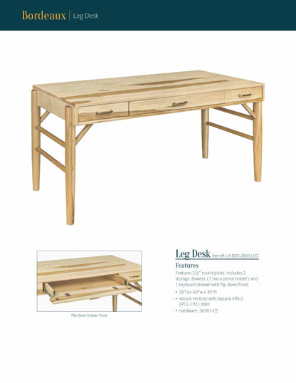 Bordeaux Leg Desk