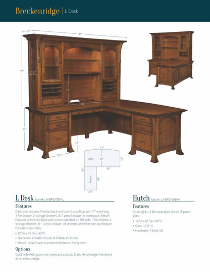 Breckenridge Wall Desk