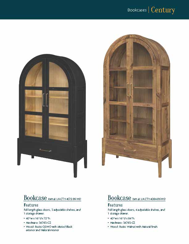 Century Bookcase – 72" H