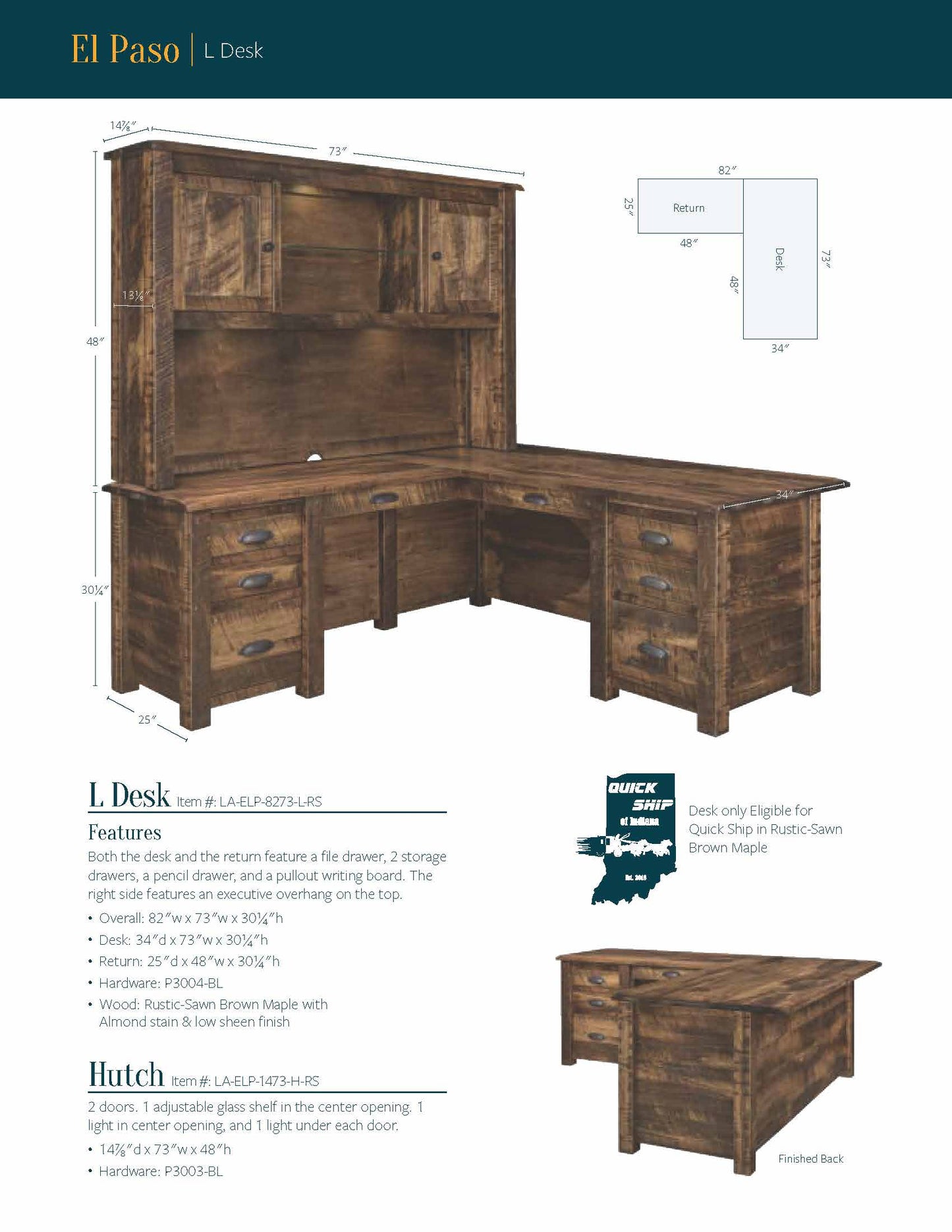 El Paso Executive Desk