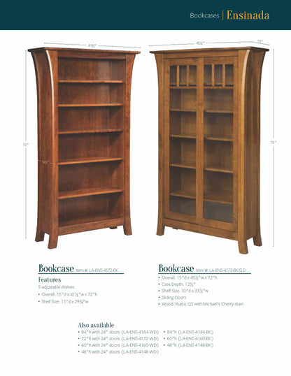 Ensinada Bookcase 5 Shelf Bookcase