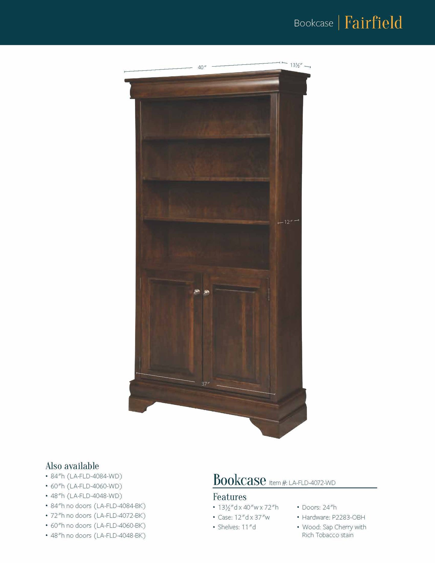 Fairfield Bookcase