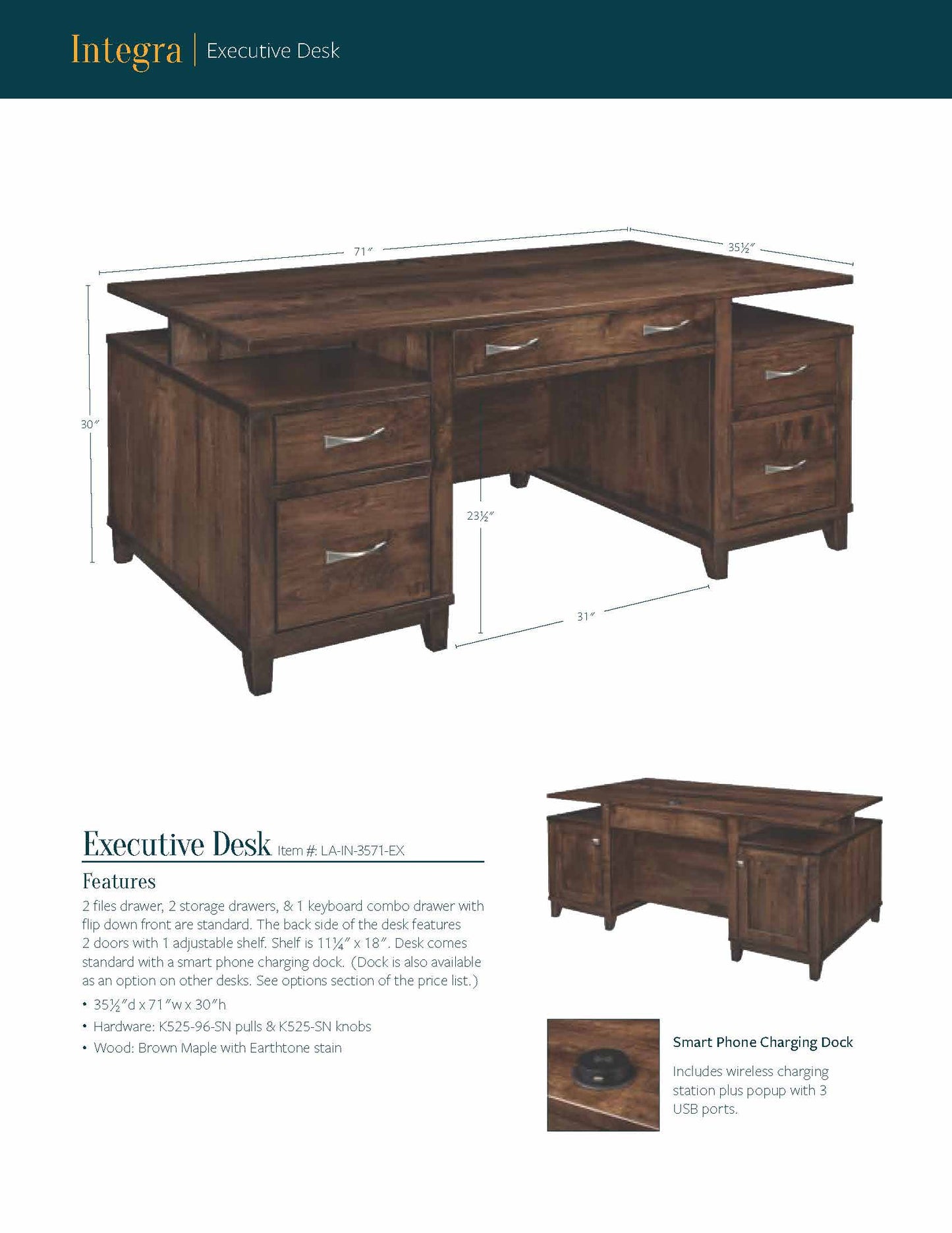 Integra Executive Desk