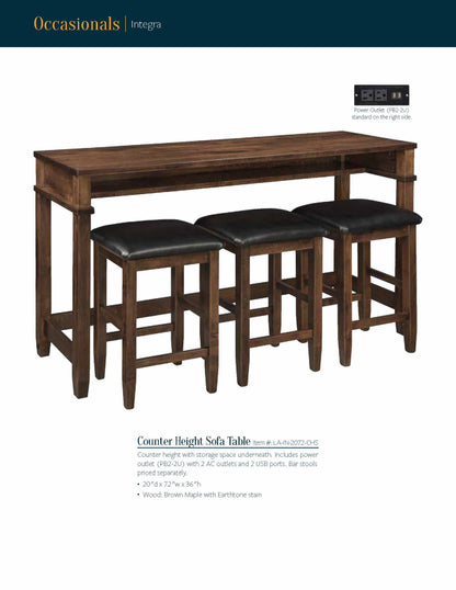 Integra Counter Height 72" Sofa Table