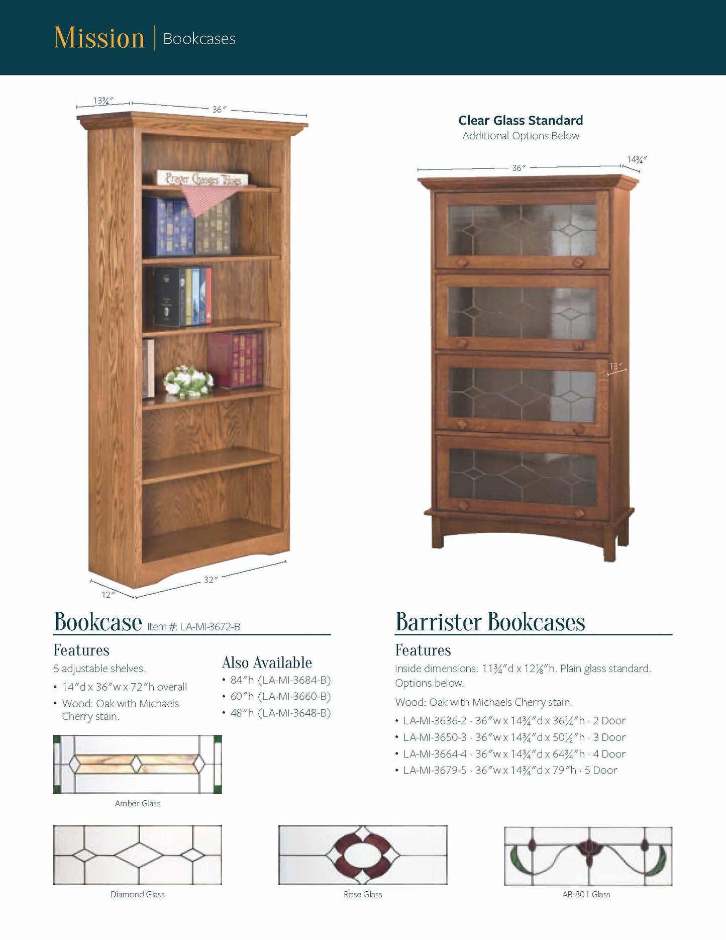 Mission Single Bookcase