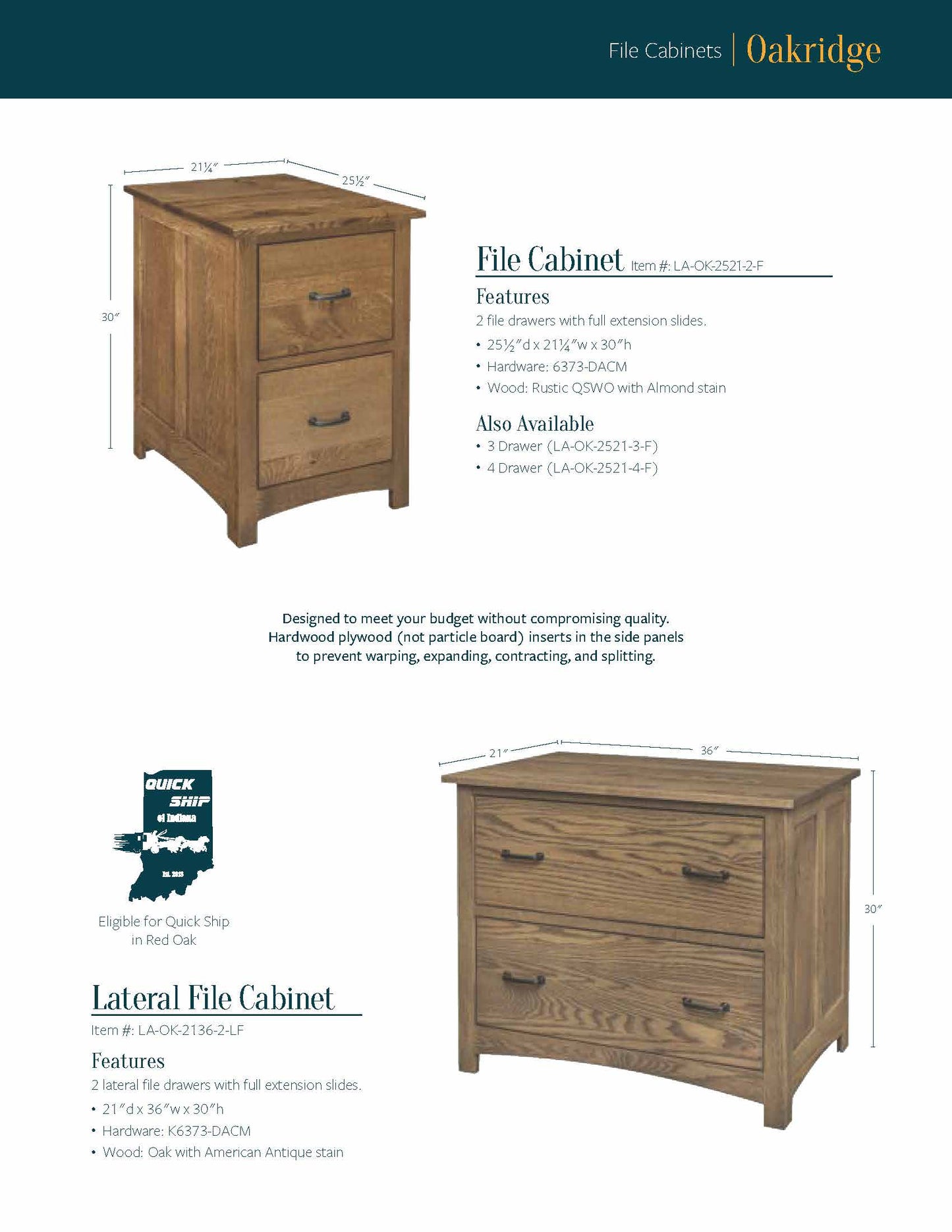 Oakridge Lateral File Cabinet