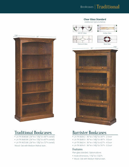 Traditional Barrister Bookcase