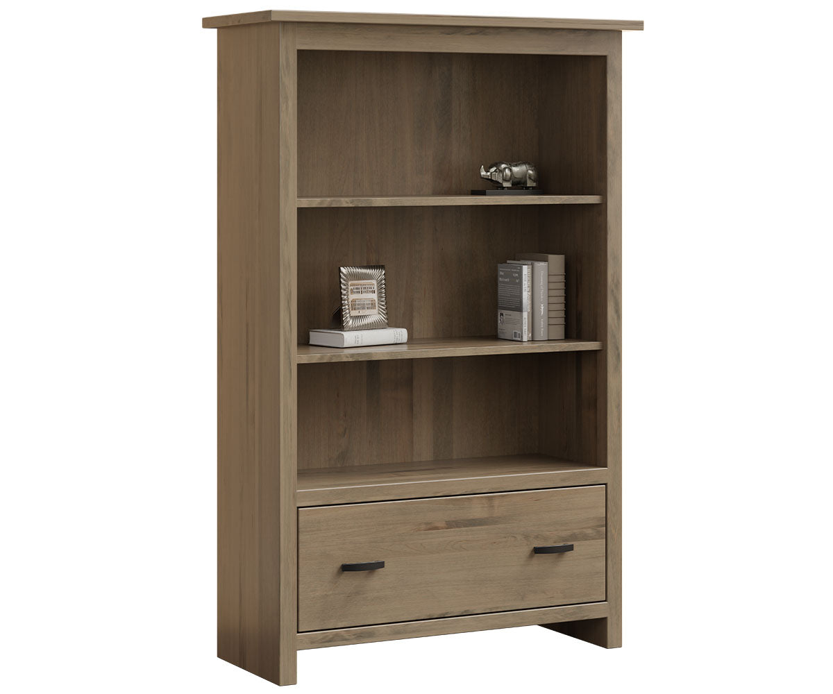 Lamont 36" Open Bookcase With Drawer(s)