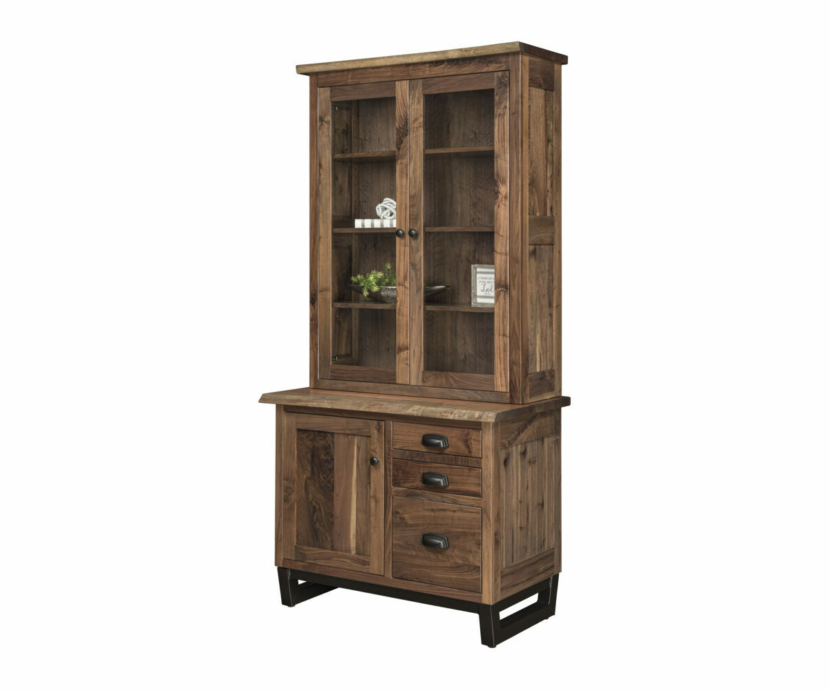 Adona 2 Drawer 1 Door Credenza & Bookcase Topper