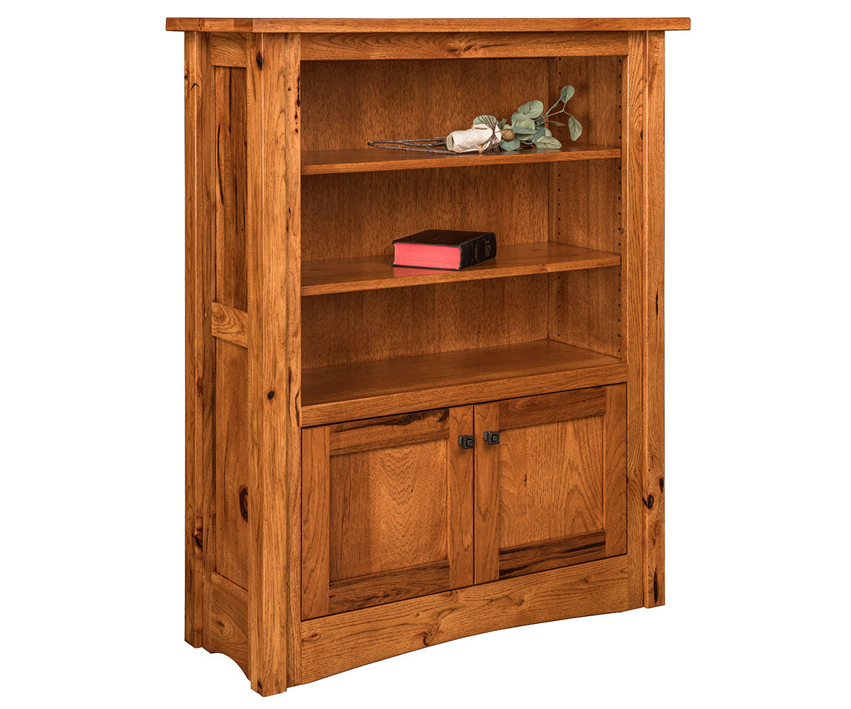 Aspen 37" Bookcase With Bottom Doors