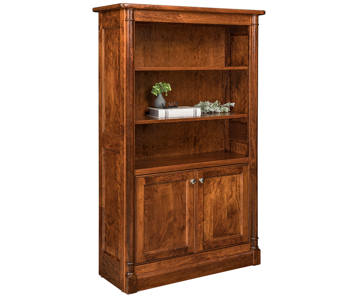 Covington  36" Bookcase With Bottom Doors