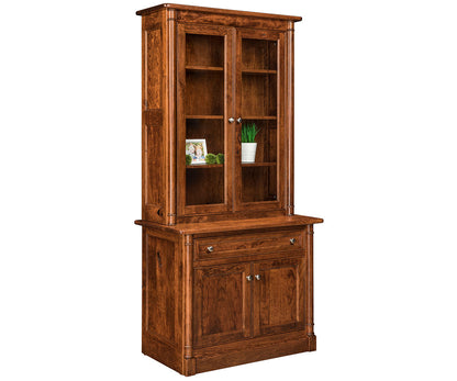 Covington 1 Drawer 2 Door  Credenza & Bookcase Topper