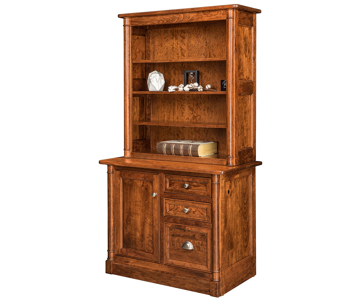 Covington 3 Drawer 1 Door Credenza & Bookcase Topper