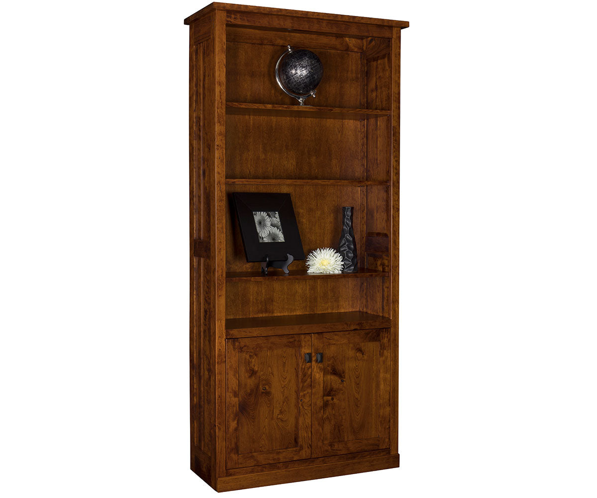 Freemont Mission 36" Bookcase With Bottom Doors