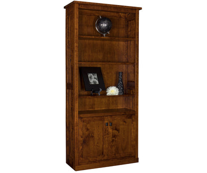 Freemont Mission 36" Bookcase With Bottom Doors