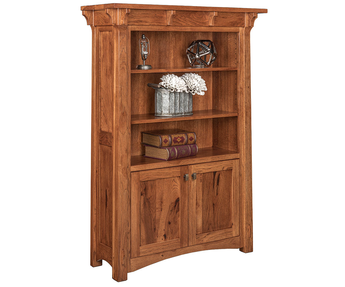 Manitoba 39" Bookcase With Bottom Doors