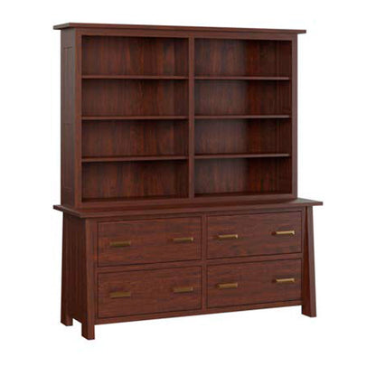 Freemont Mission 69" Lateral Credenza With Hutch