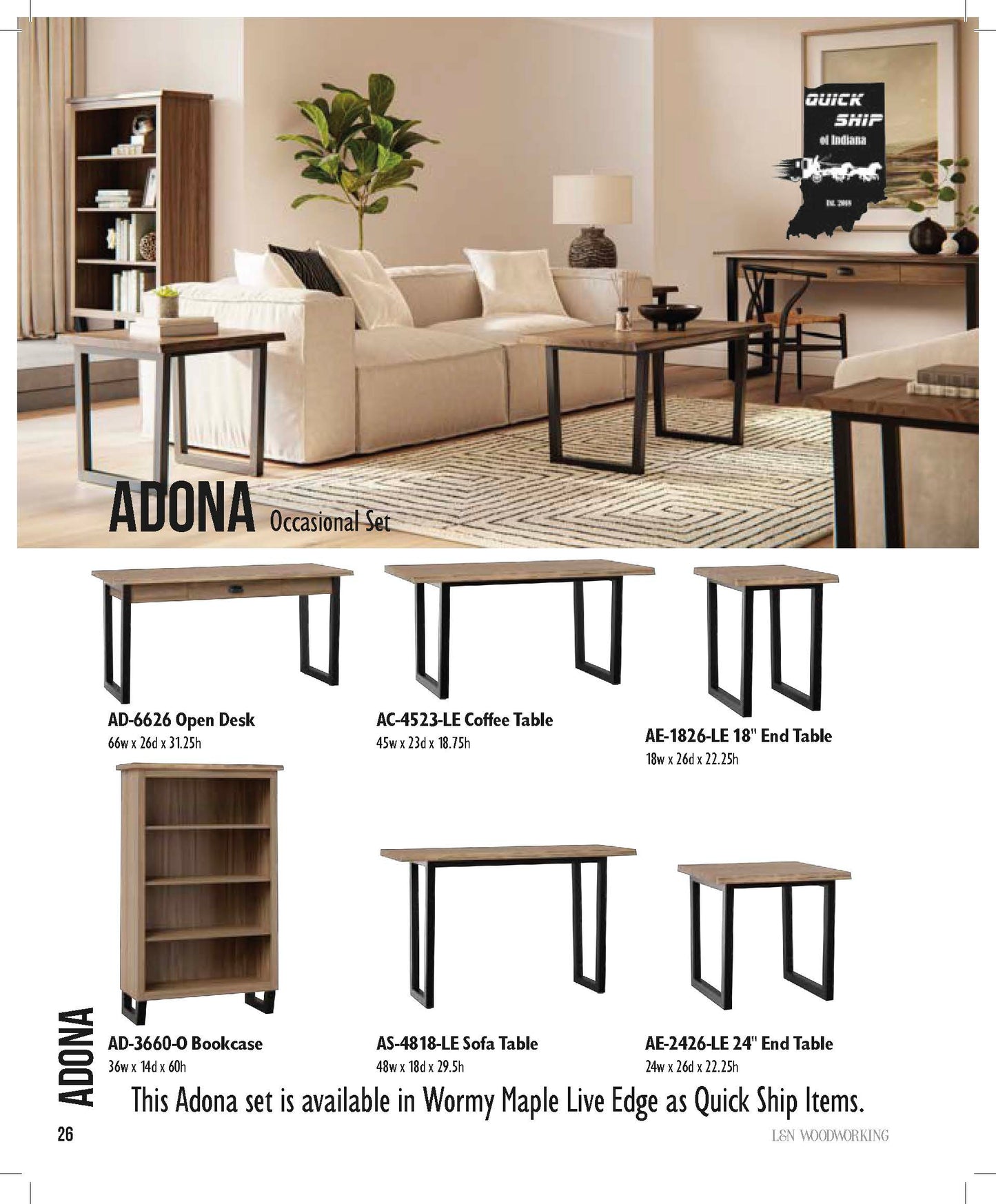 Adona 18" End Table