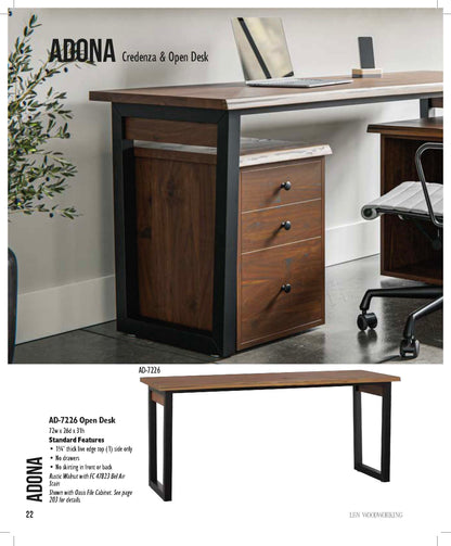 Adona 72" Open Desk
