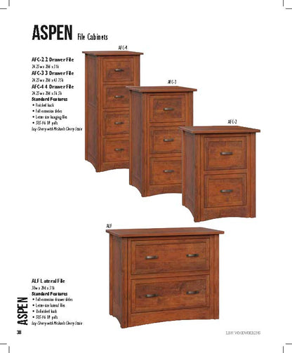 Aspen 3 Drawer File Cabinet