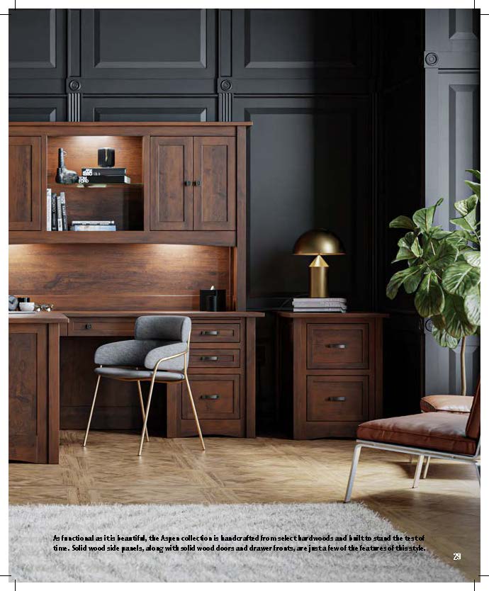 Aspen 3 Drawer File Cabinet