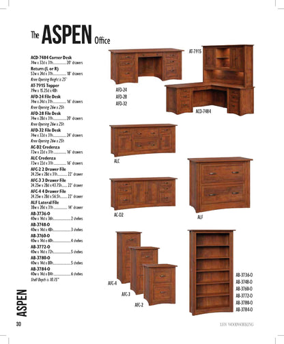 Aspen 3 Drawer File Cabinet