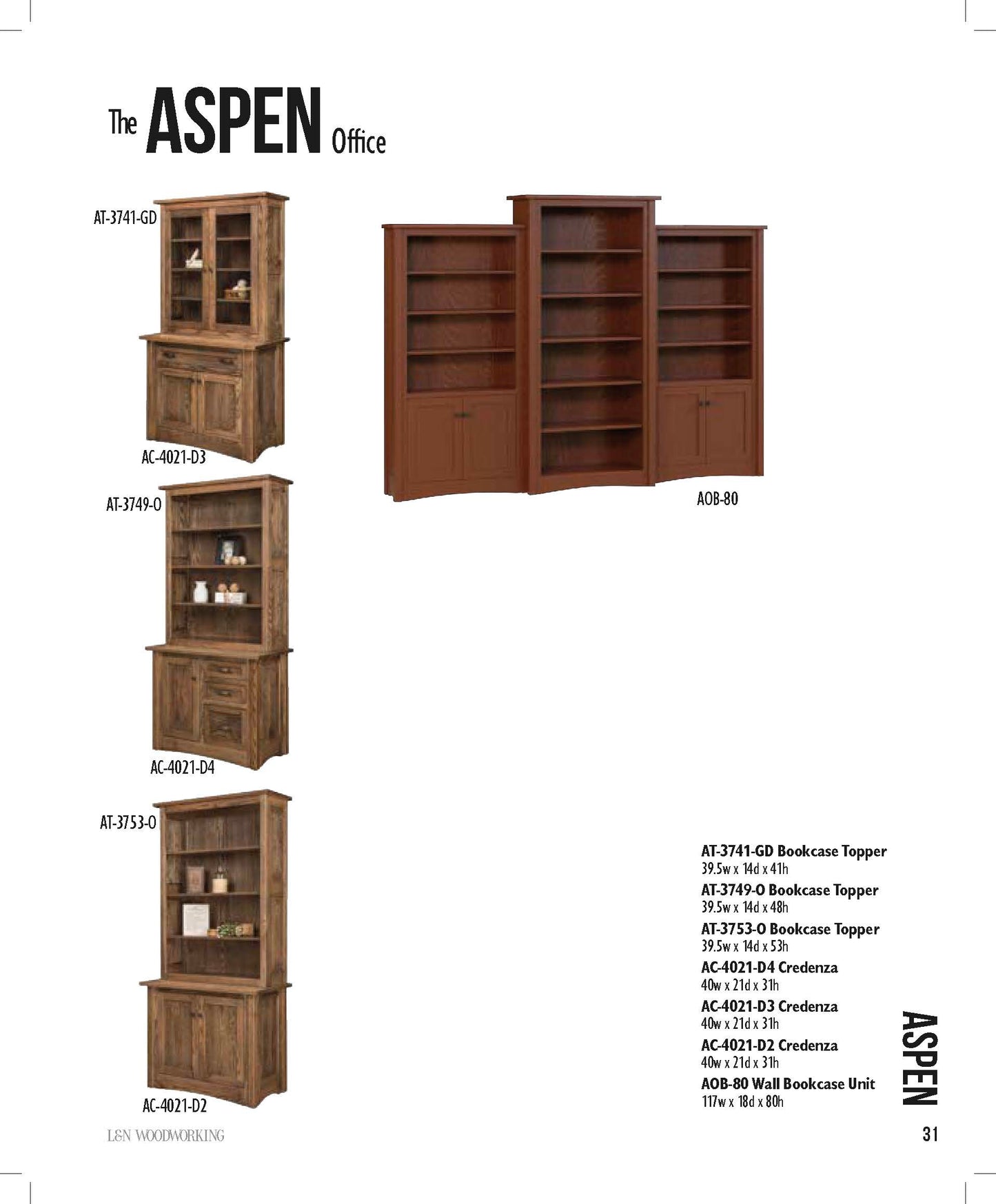 Aspen 3 Drawer File Cabinet