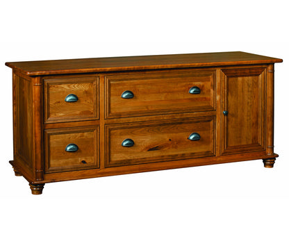 Belmont 4 Drawer 1 Door Credenza