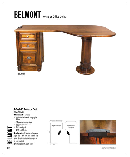 Belmont Pedestal Desk