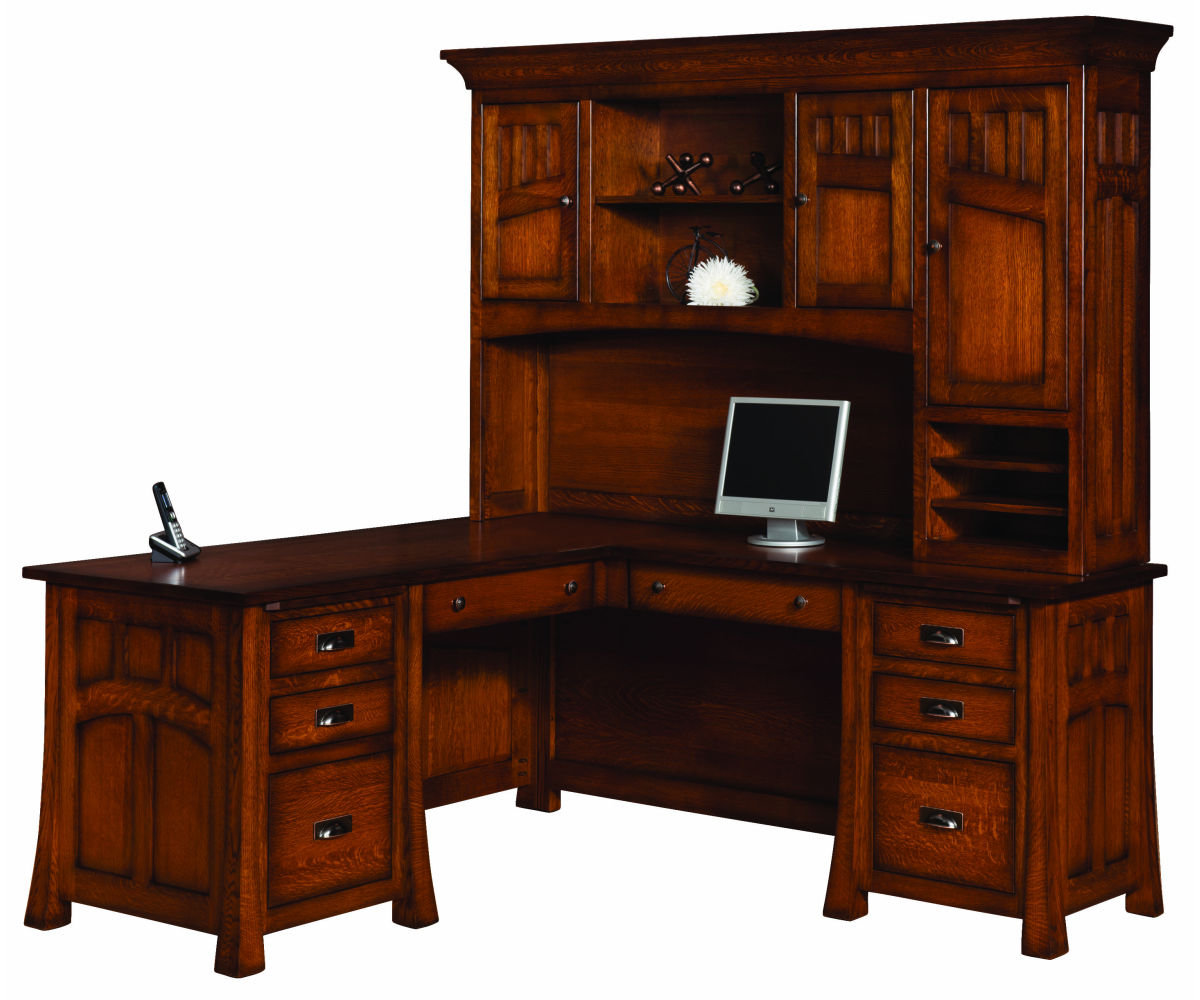 Bridgefort Mission 76" Corner Desk
