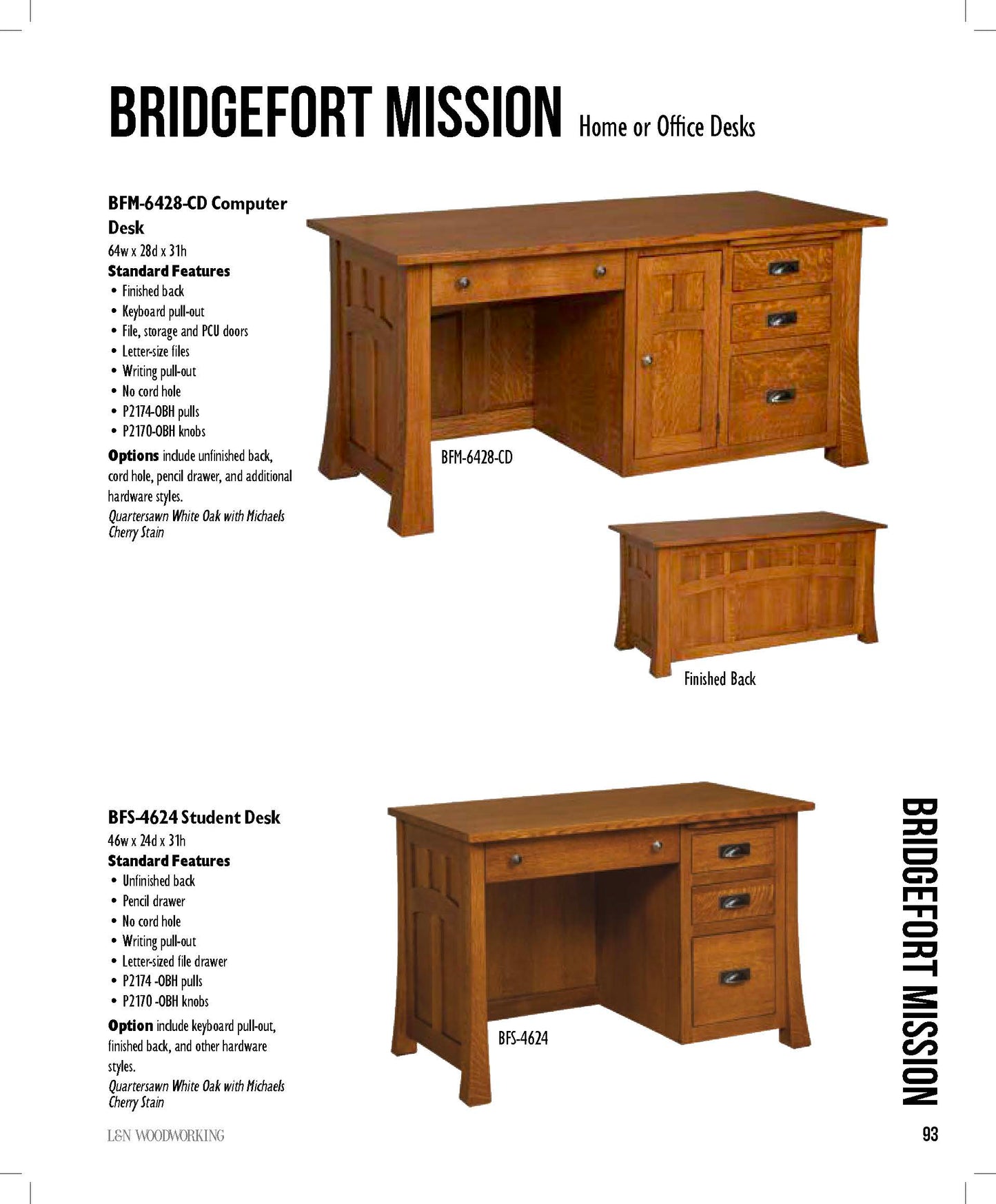 Bridgefort Mission Computer Desk