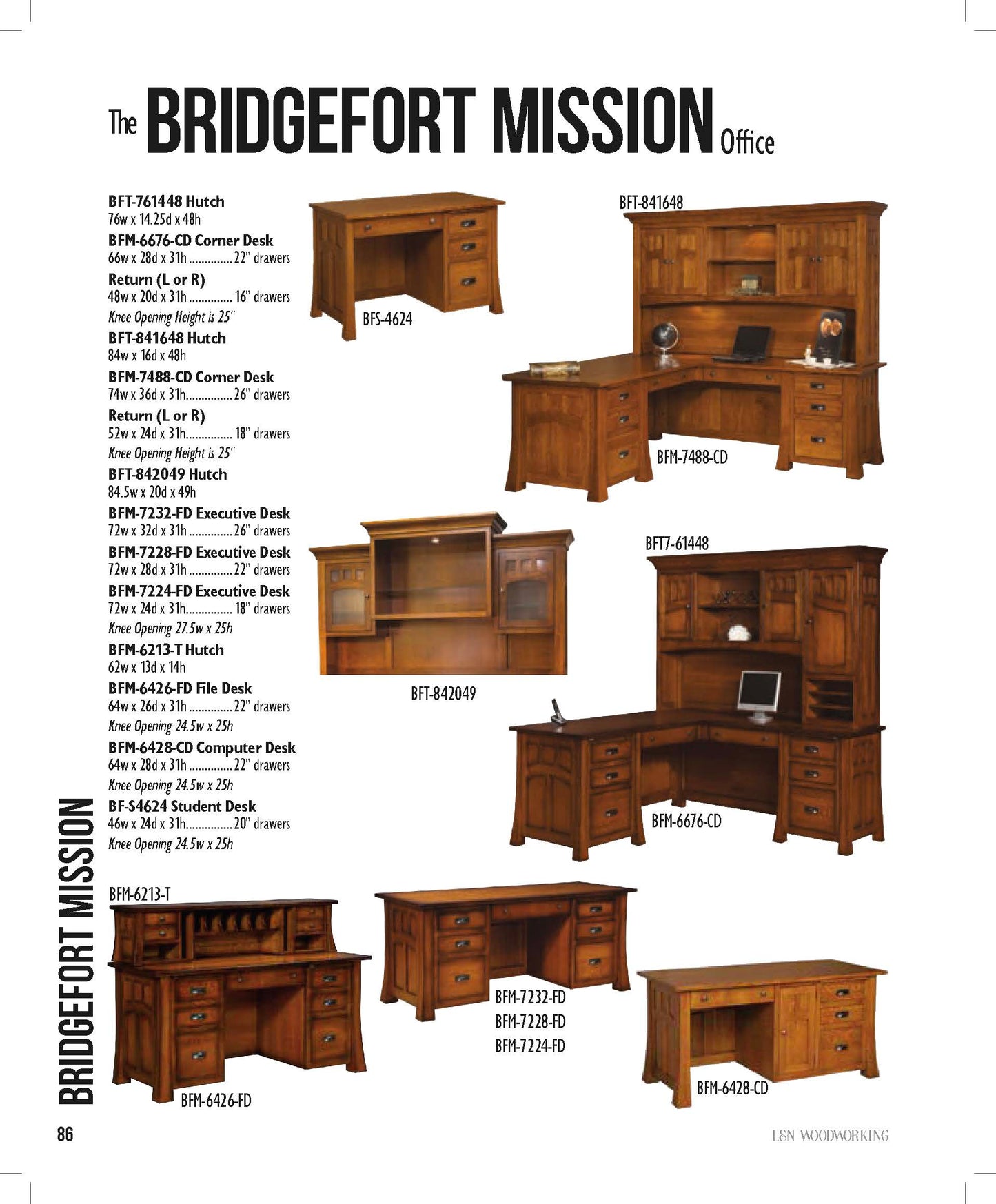 Bridgefort Mission Executive Desk