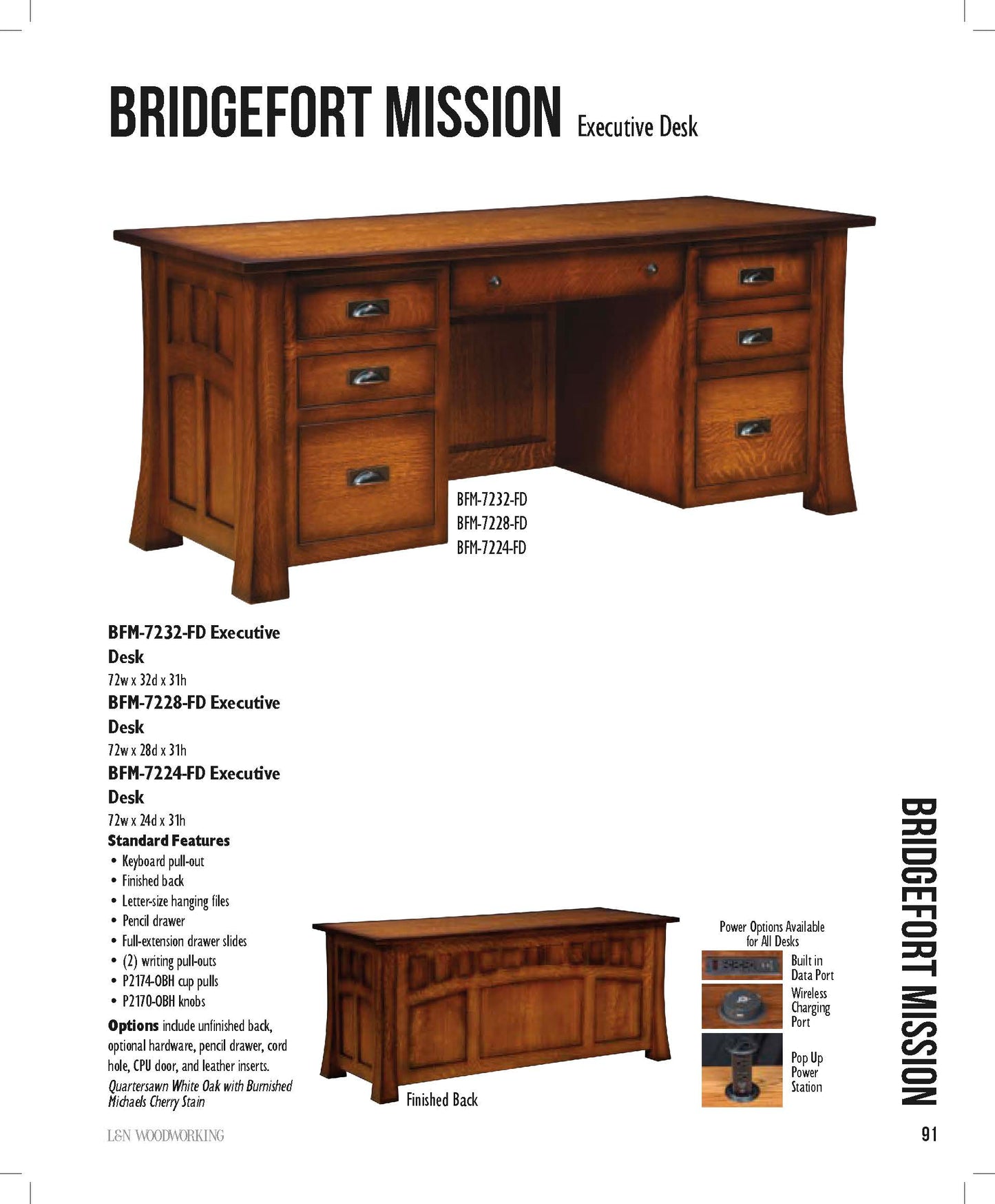 Bridgefort Mission Executive Desk