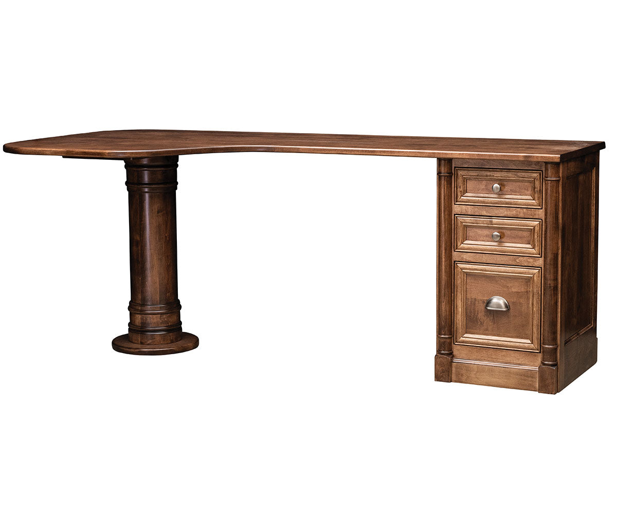 Covington Pedestal Desk With 3 Drawers