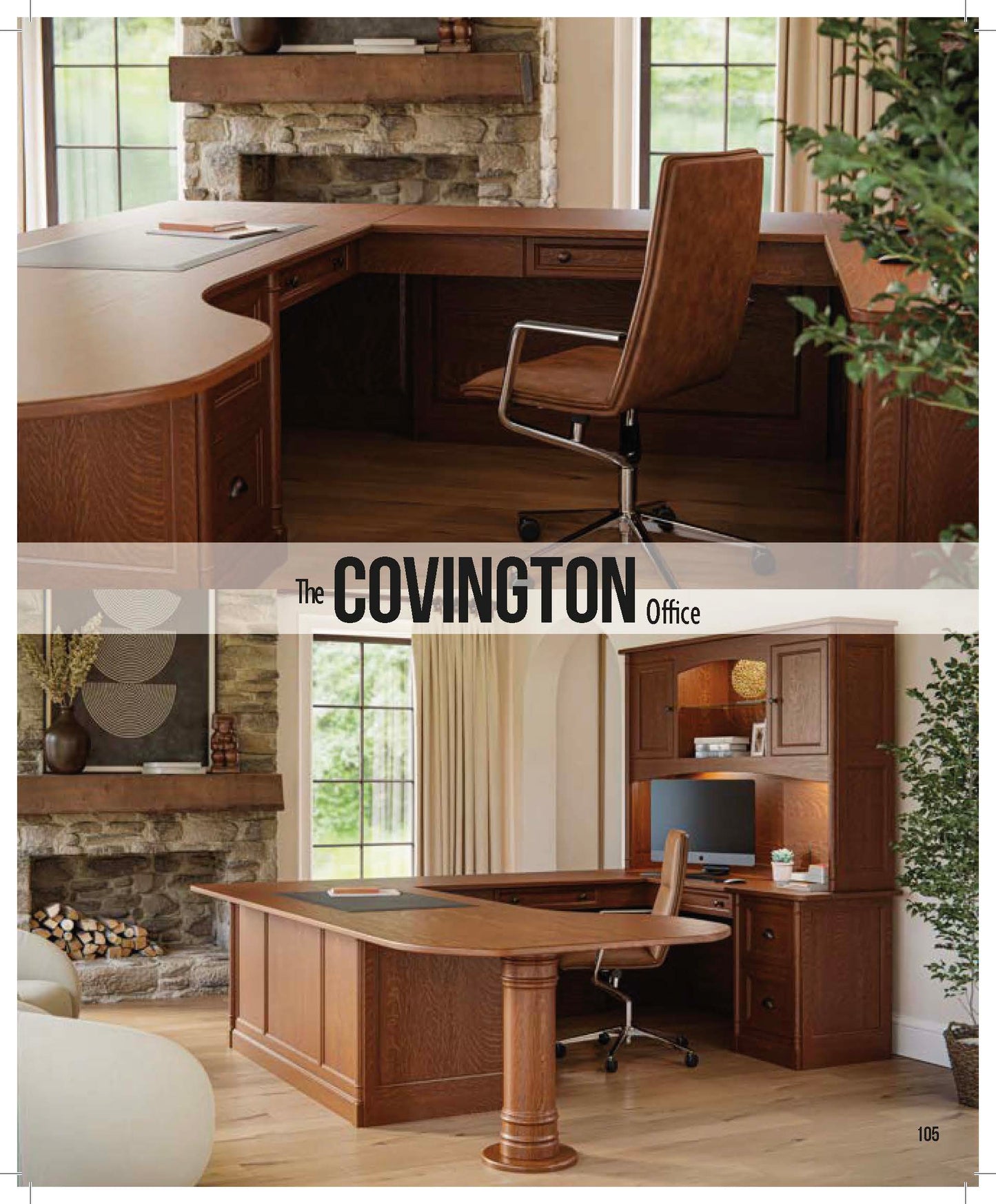 Covington U-Shape Desk With Hutch