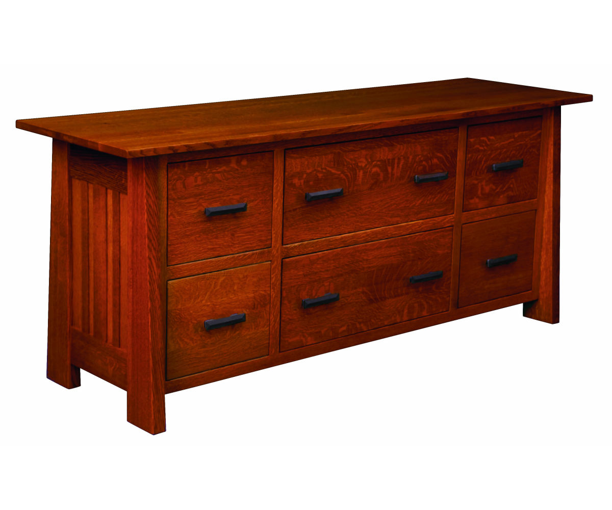 Freemont Mission 6 Door Credenza