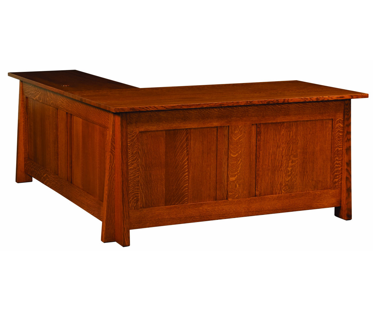 Freemont Mission 66" Corner Desk & Hutch